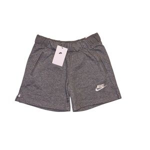 Nike Youth Gray Fleece Shorts Size L NWT